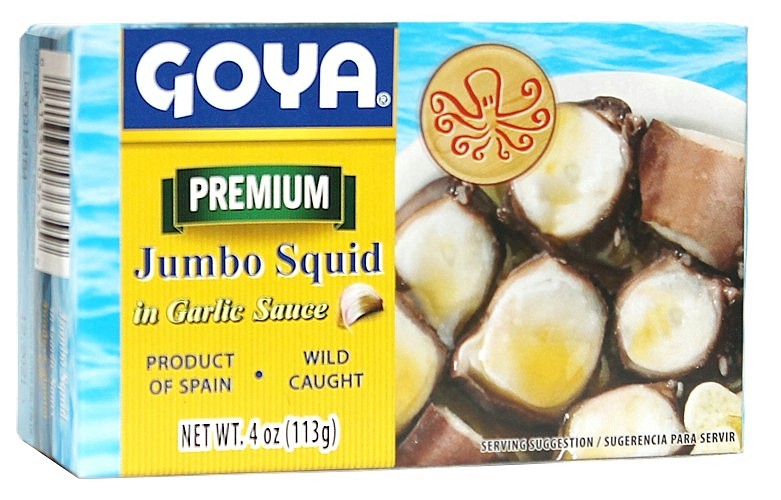Goya Jumbo Squid in Garlic Sauce 4 oz